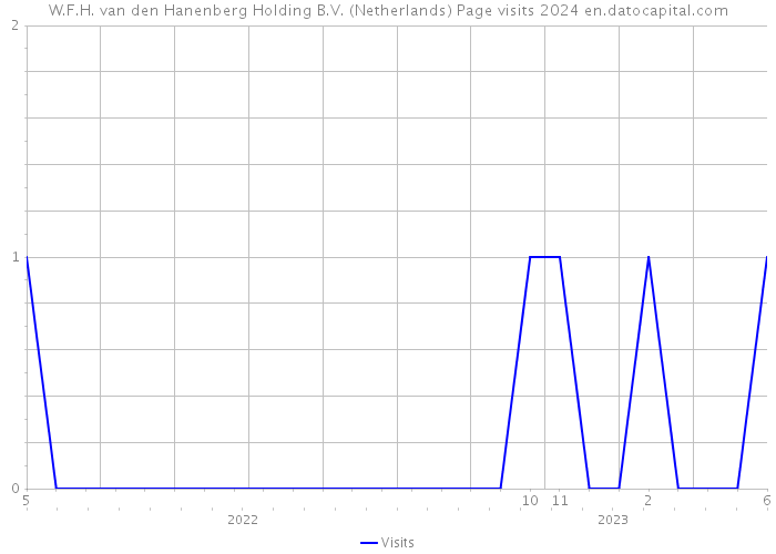 W.F.H. van den Hanenberg Holding B.V. (Netherlands) Page visits 2024 