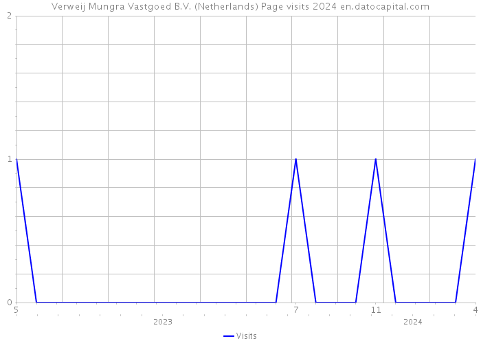 Verweij Mungra Vastgoed B.V. (Netherlands) Page visits 2024 