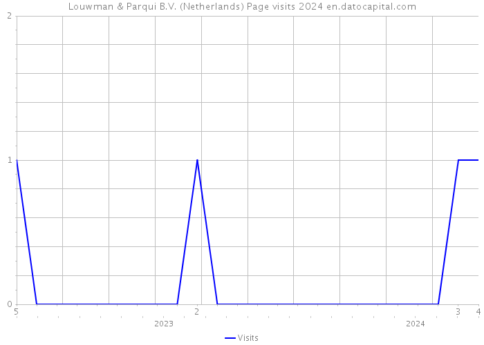 Louwman & Parqui B.V. (Netherlands) Page visits 2024 