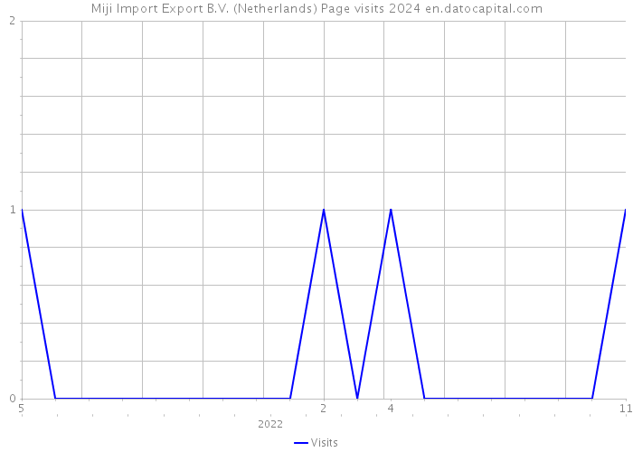 Miji Import Export B.V. (Netherlands) Page visits 2024 
