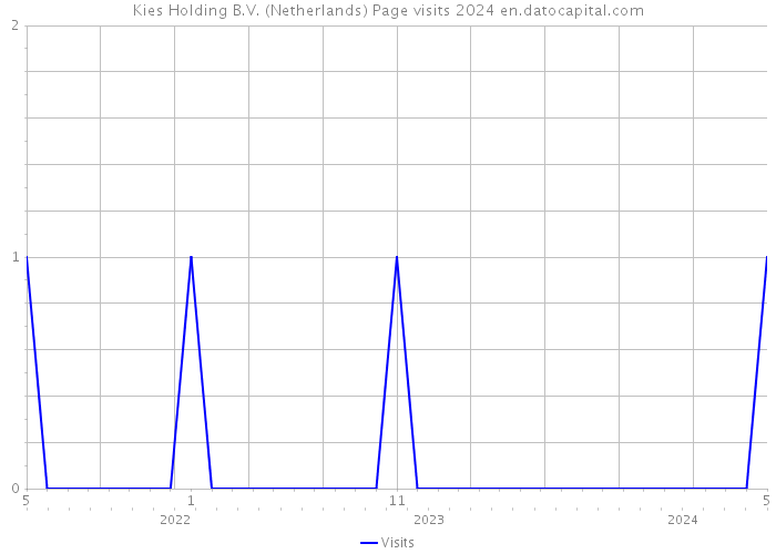 Kies Holding B.V. (Netherlands) Page visits 2024 