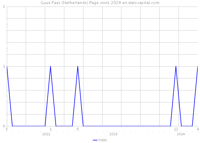 Guus Faes (Netherlands) Page visits 2024 