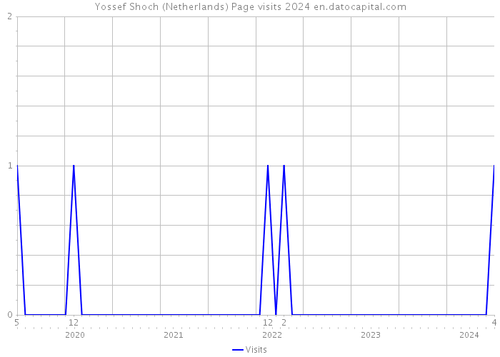 Yossef Shoch (Netherlands) Page visits 2024 
