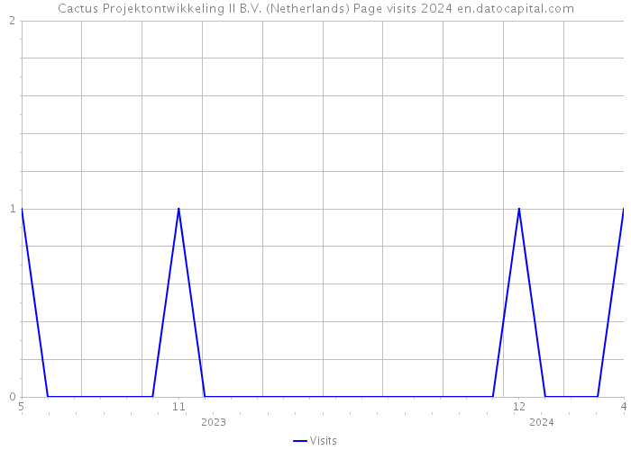 Cactus Projektontwikkeling II B.V. (Netherlands) Page visits 2024 