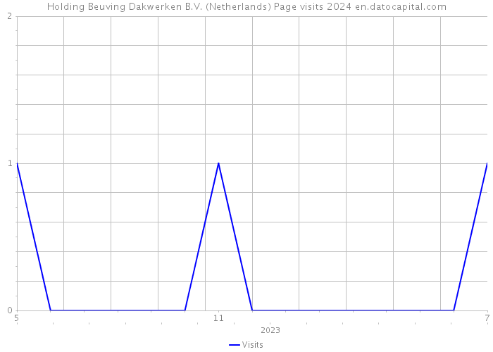 Holding Beuving Dakwerken B.V. (Netherlands) Page visits 2024 