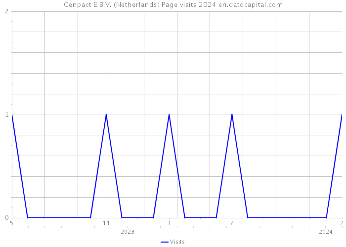 Genpact E B.V. (Netherlands) Page visits 2024 