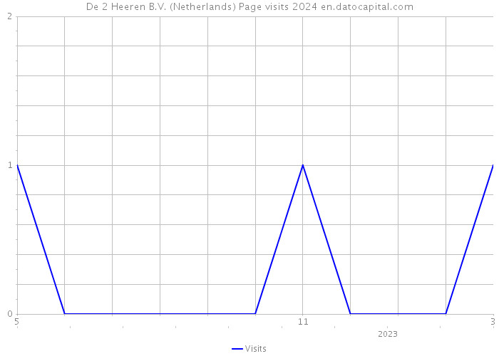 De 2 Heeren B.V. (Netherlands) Page visits 2024 