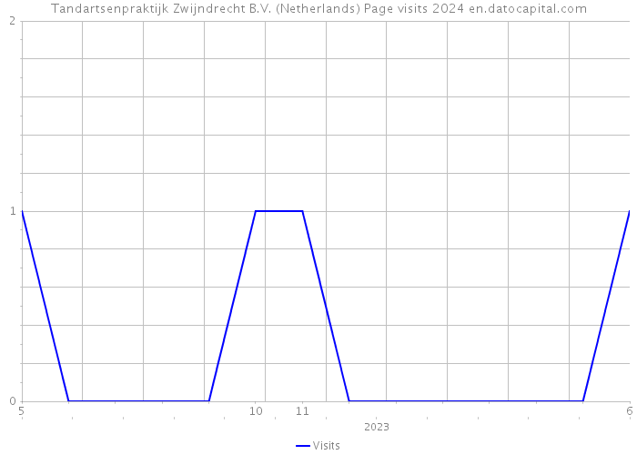 Tandartsenpraktijk Zwijndrecht B.V. (Netherlands) Page visits 2024 
