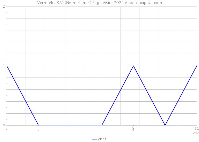 Verhoeks B.V. (Netherlands) Page visits 2024 
