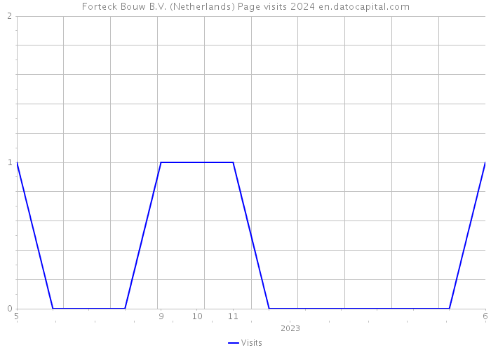 Forteck Bouw B.V. (Netherlands) Page visits 2024 