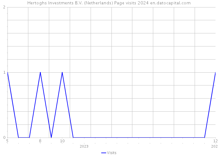Hertoghs Investments B.V. (Netherlands) Page visits 2024 