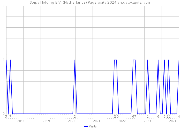 Steps Holding B.V. (Netherlands) Page visits 2024 