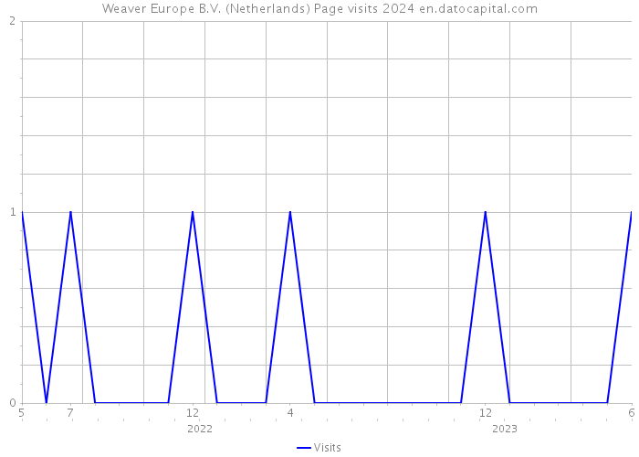 Weaver Europe B.V. (Netherlands) Page visits 2024 