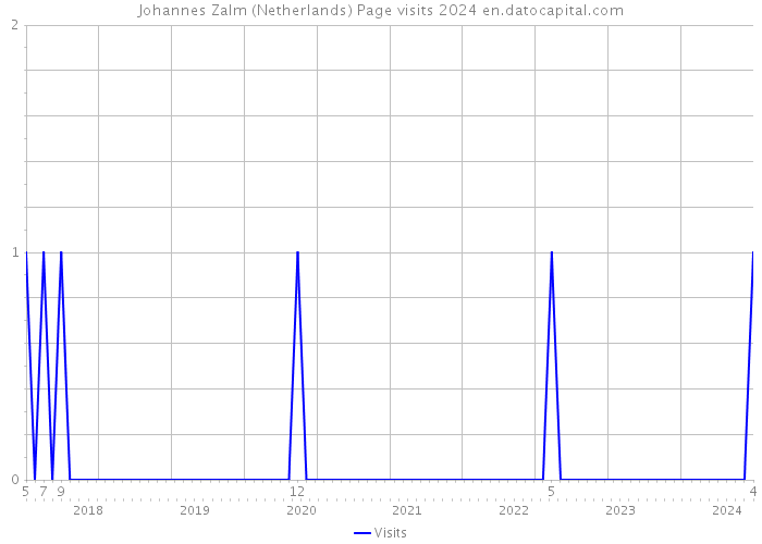 Johannes Zalm (Netherlands) Page visits 2024 