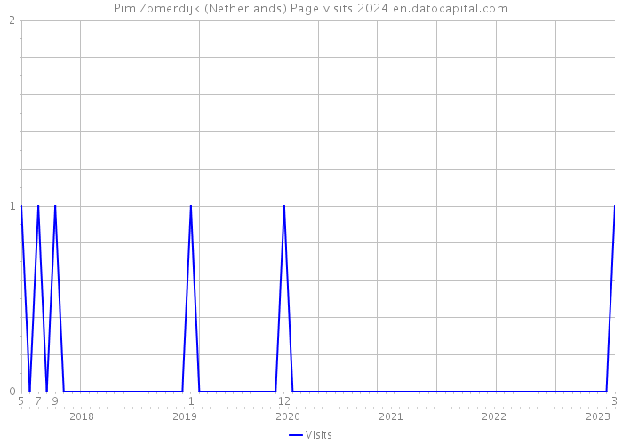 Pim Zomerdijk (Netherlands) Page visits 2024 