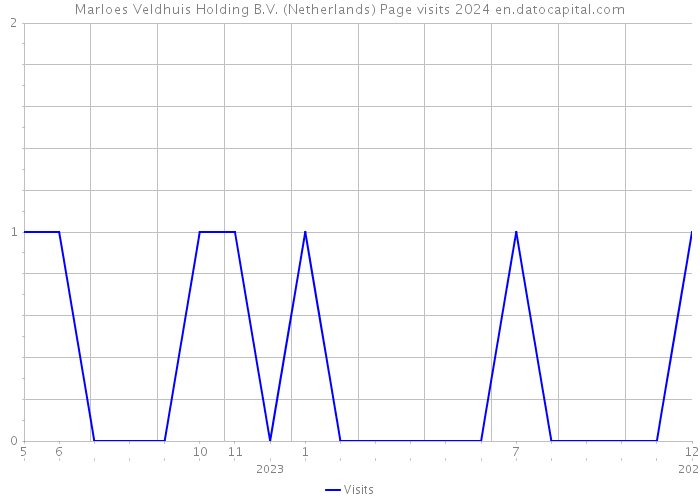 Marloes Veldhuis Holding B.V. (Netherlands) Page visits 2024 