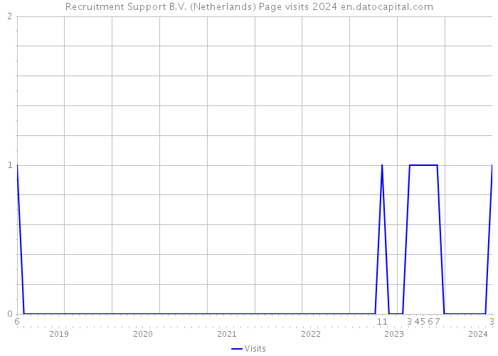 Recruitment Support B.V. (Netherlands) Page visits 2024 