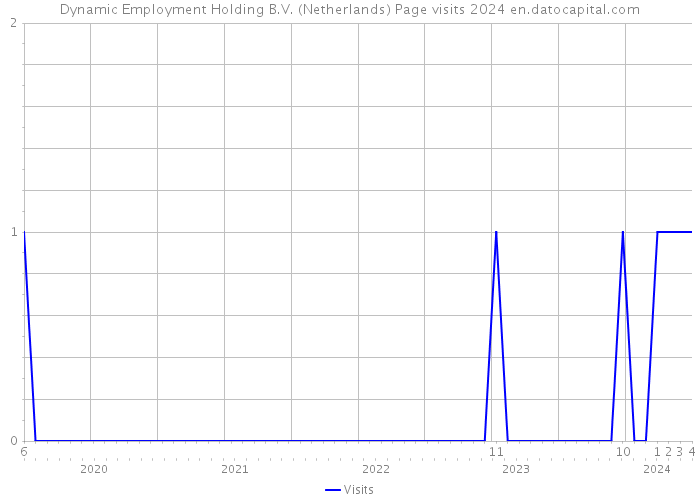 Dynamic Employment Holding B.V. (Netherlands) Page visits 2024 