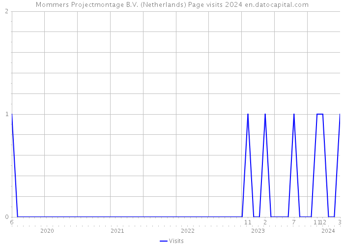 Mommers Projectmontage B.V. (Netherlands) Page visits 2024 