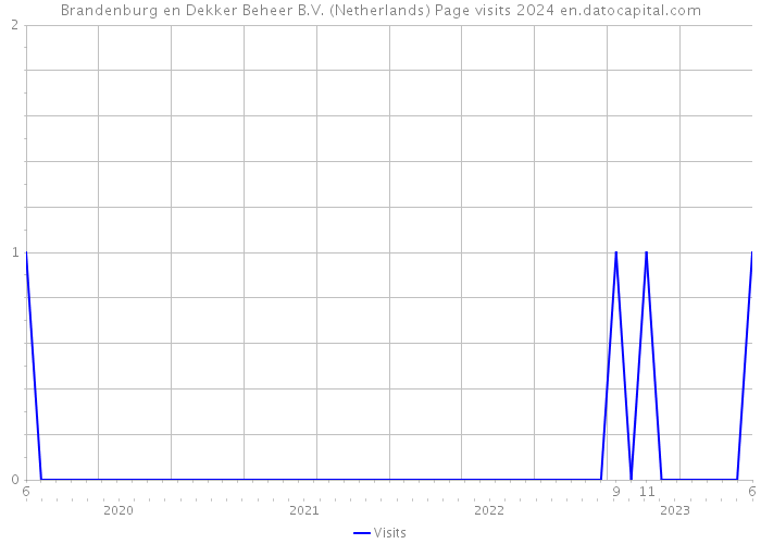 Brandenburg en Dekker Beheer B.V. (Netherlands) Page visits 2024 