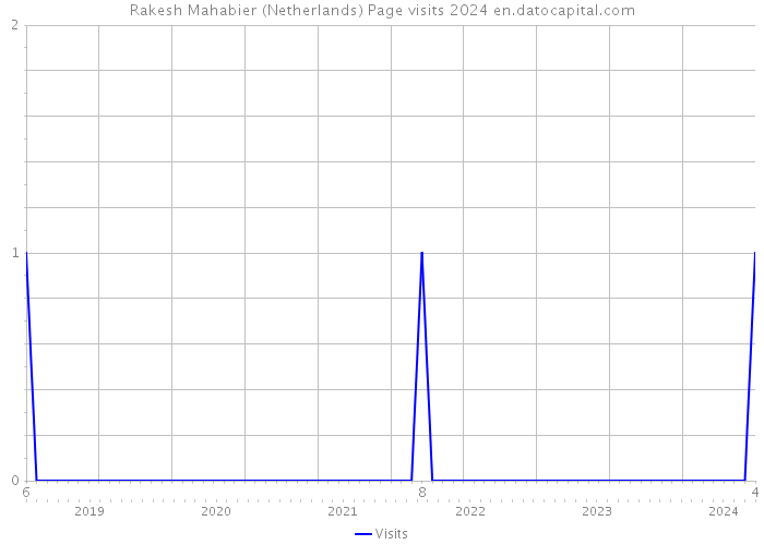 Rakesh Mahabier (Netherlands) Page visits 2024 