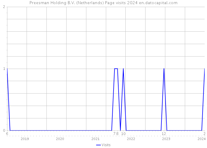 Preesman Holding B.V. (Netherlands) Page visits 2024 