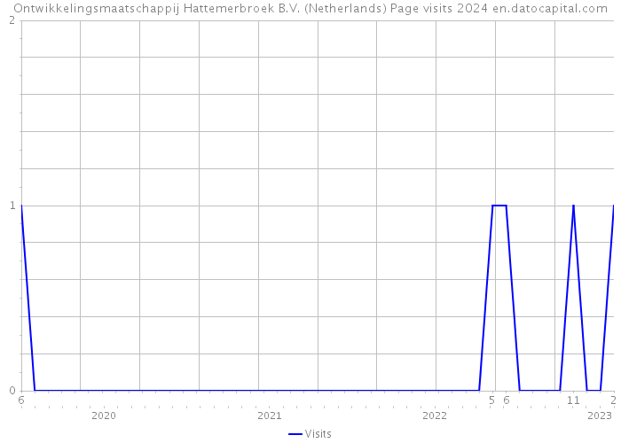 Ontwikkelingsmaatschappij Hattemerbroek B.V. (Netherlands) Page visits 2024 