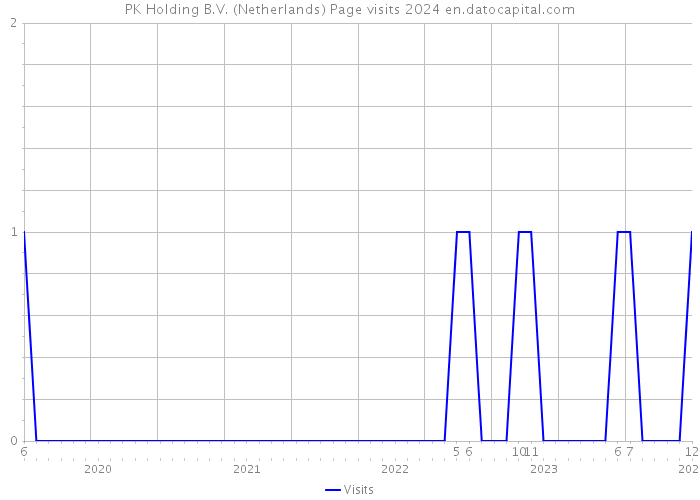 PK Holding B.V. (Netherlands) Page visits 2024 