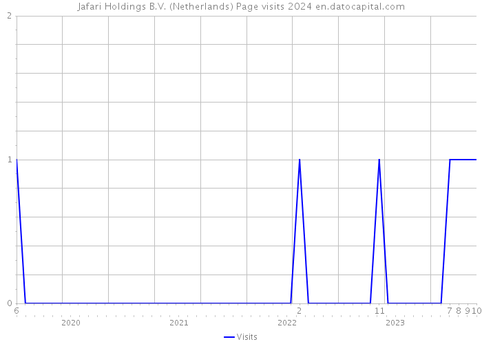 Jafari Holdings B.V. (Netherlands) Page visits 2024 