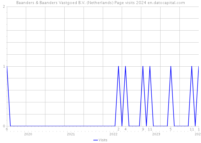 Baanders & Baanders Vastgoed B.V. (Netherlands) Page visits 2024 