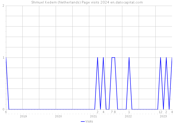 Shmuel Kedem (Netherlands) Page visits 2024 