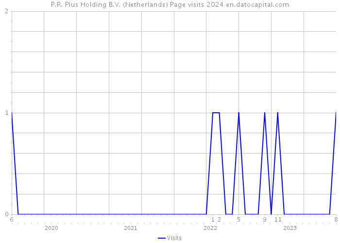 P.R. Plus Holding B.V. (Netherlands) Page visits 2024 