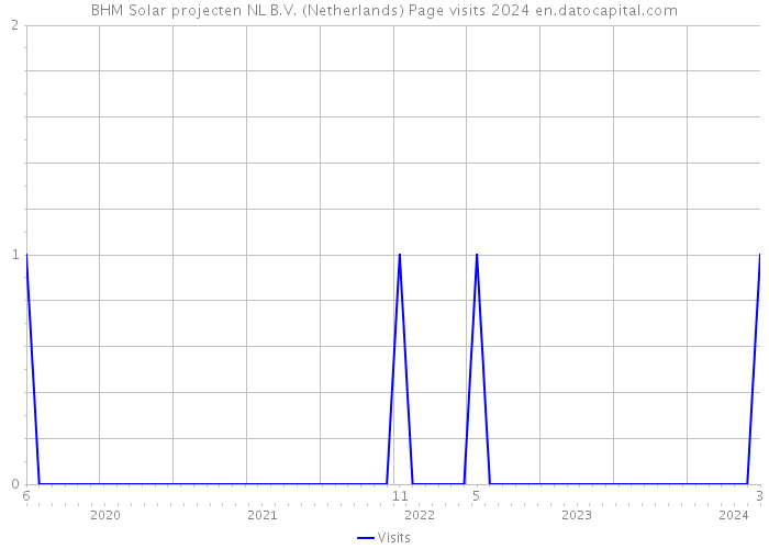 BHM Solar projecten NL B.V. (Netherlands) Page visits 2024 