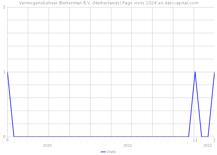 Vermogensbeheer Bletterman B.V. (Netherlands) Page visits 2024 