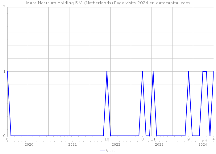 Mare Nostrum Holding B.V. (Netherlands) Page visits 2024 