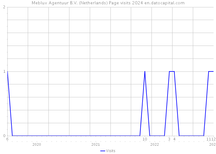 Meblux Agentuur B.V. (Netherlands) Page visits 2024 