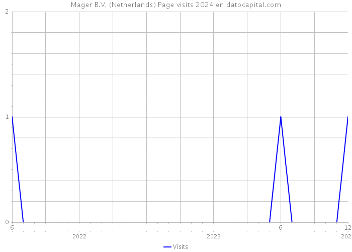 Mager B.V. (Netherlands) Page visits 2024 