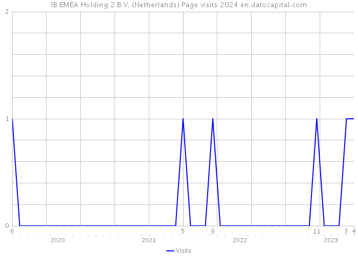 IB EMEA Holding 2 B.V. (Netherlands) Page visits 2024 