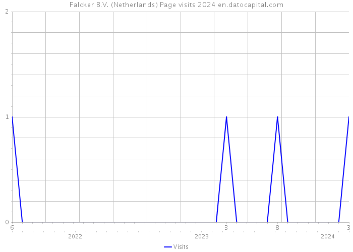 Falcker B.V. (Netherlands) Page visits 2024 