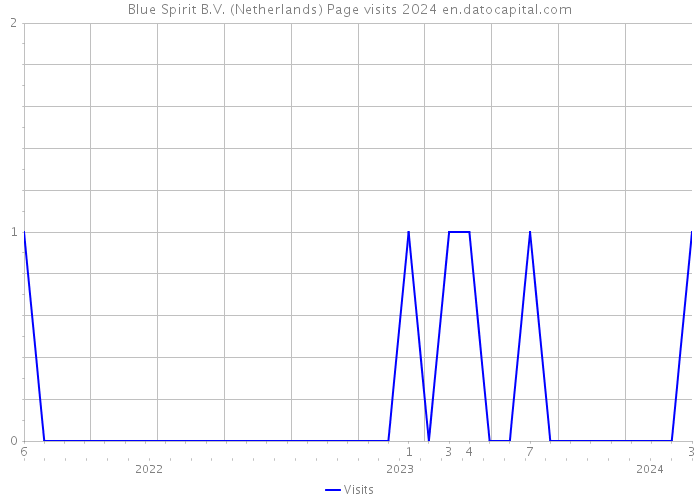 Blue Spirit B.V. (Netherlands) Page visits 2024 