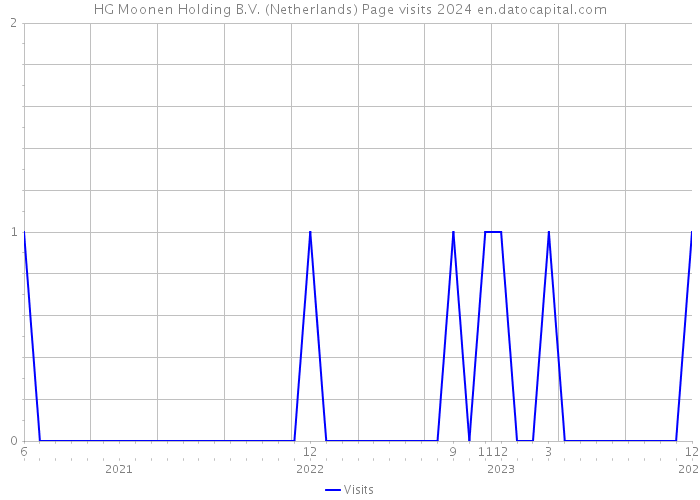 HG Moonen Holding B.V. (Netherlands) Page visits 2024 