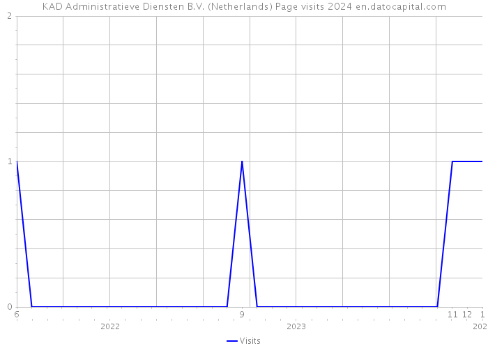 KAD Administratieve Diensten B.V. (Netherlands) Page visits 2024 