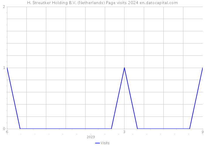 H. Streutker Holding B.V. (Netherlands) Page visits 2024 
