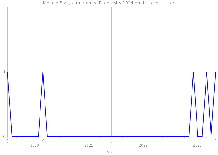 Megalo B.V. (Netherlands) Page visits 2024 