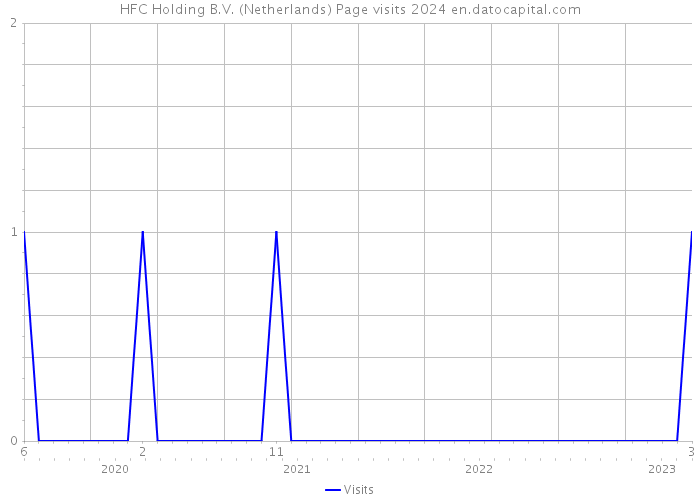 HFC Holding B.V. (Netherlands) Page visits 2024 