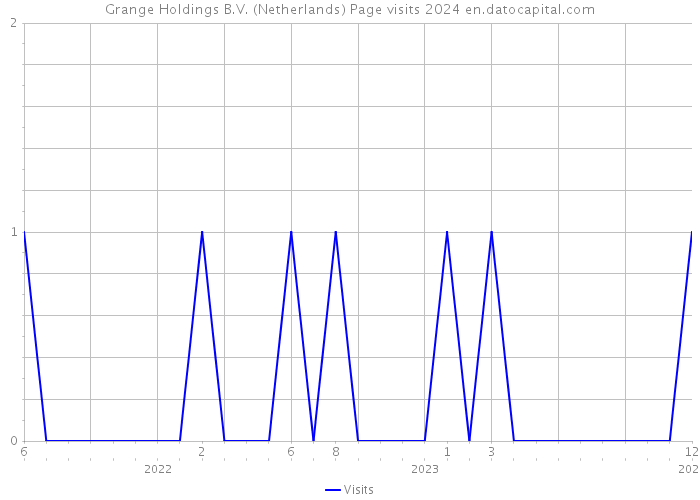 Grange Holdings B.V. (Netherlands) Page visits 2024 