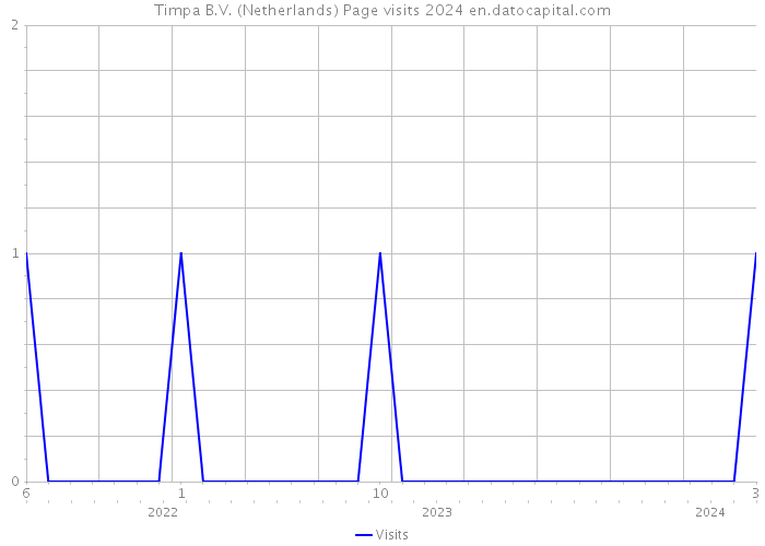 Timpa B.V. (Netherlands) Page visits 2024 