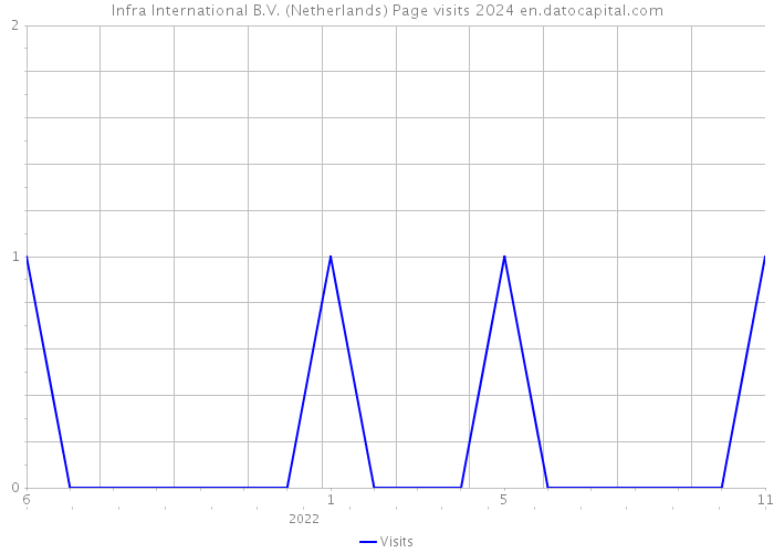 Infra International B.V. (Netherlands) Page visits 2024 