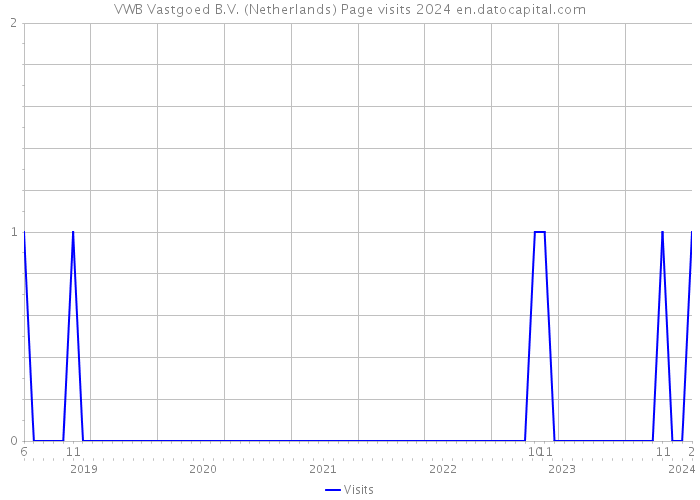 VWB Vastgoed B.V. (Netherlands) Page visits 2024 