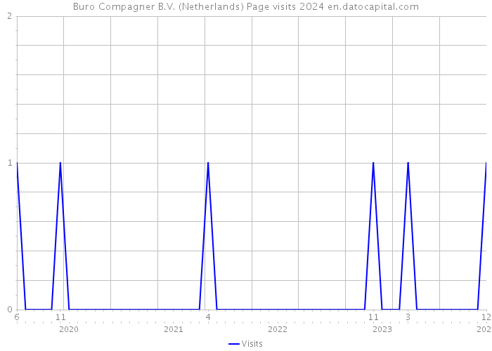 Buro Compagner B.V. (Netherlands) Page visits 2024 